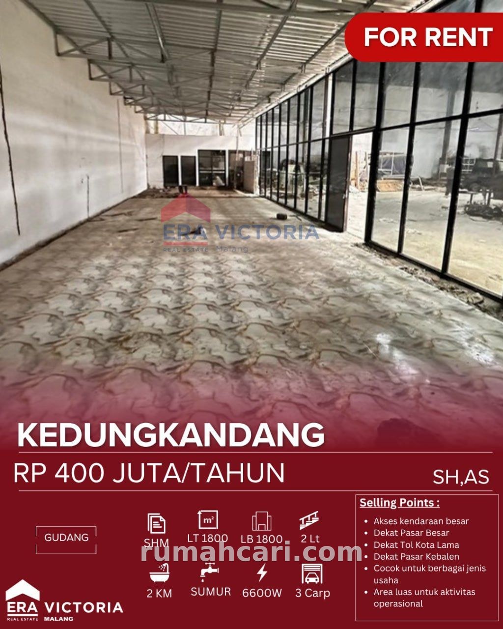 Gudang lokasi strategis dekat kotalama dan kawasan bisnis - foto 4