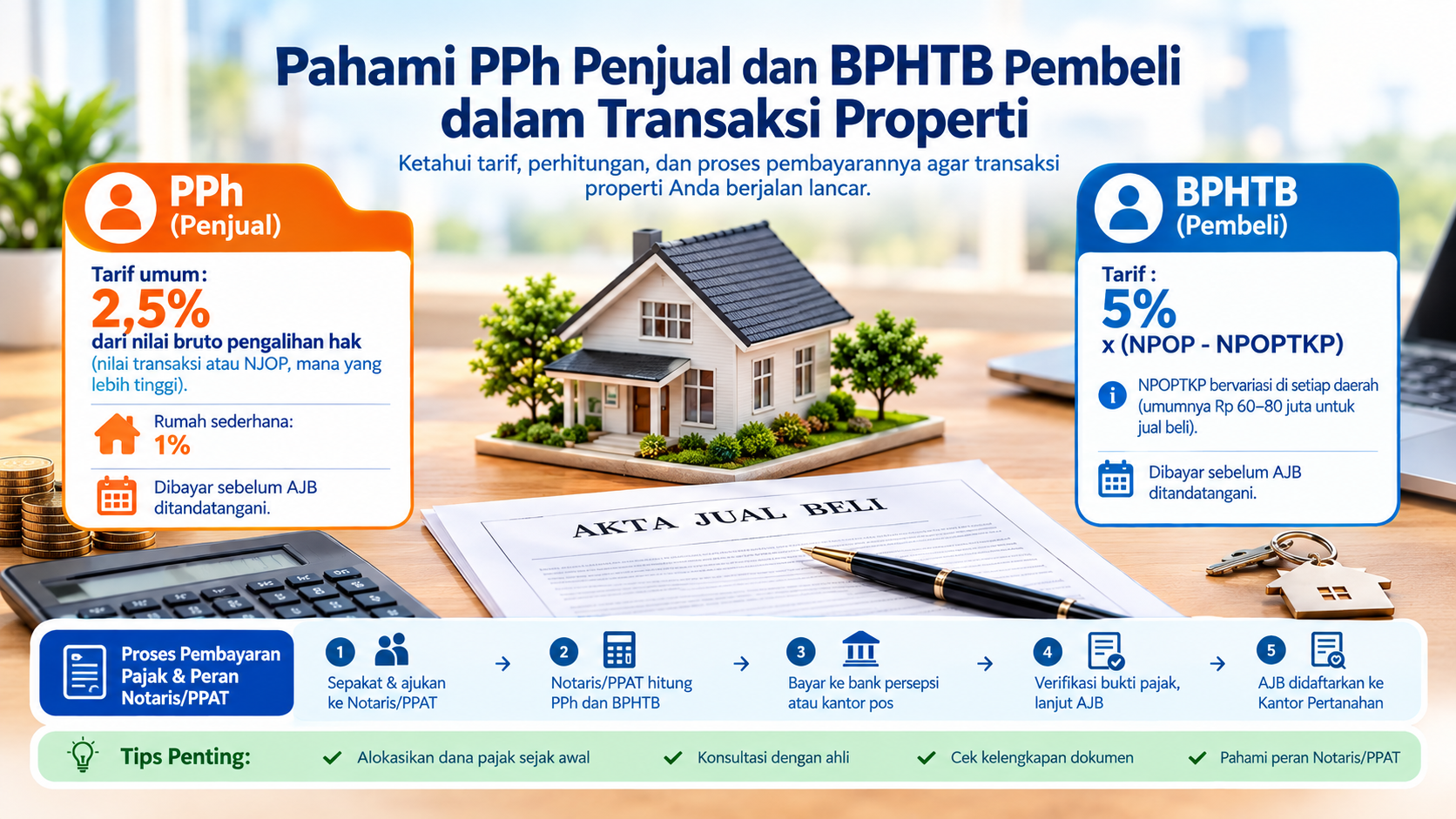 Panduan Lengkap Pajak Jual Beli Properti: PPh & BPHTB