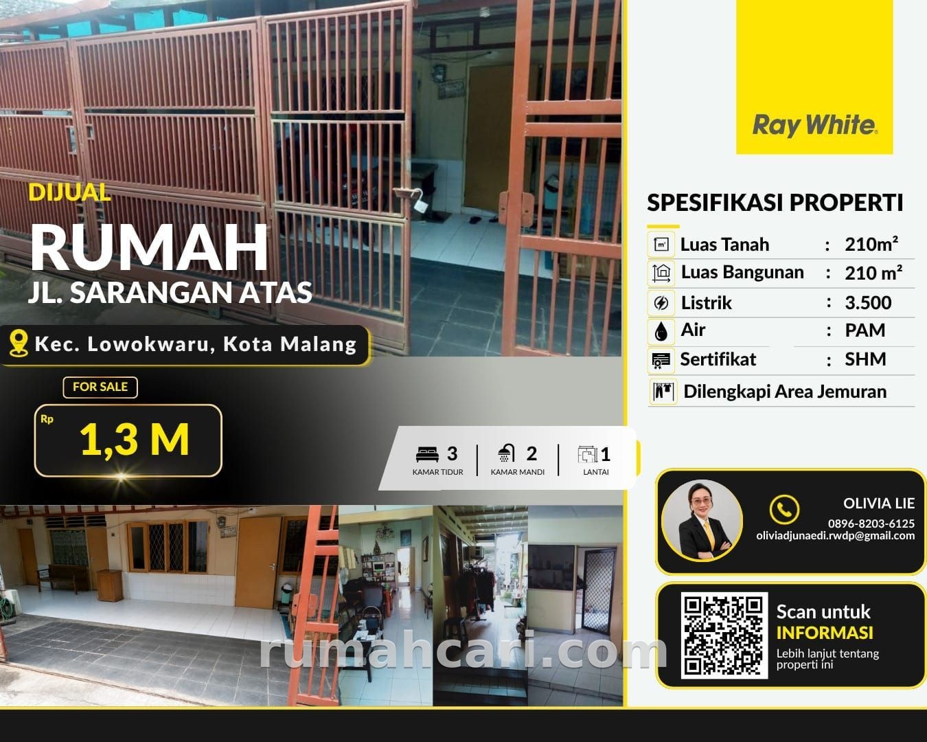 Jual rumah tengah kota